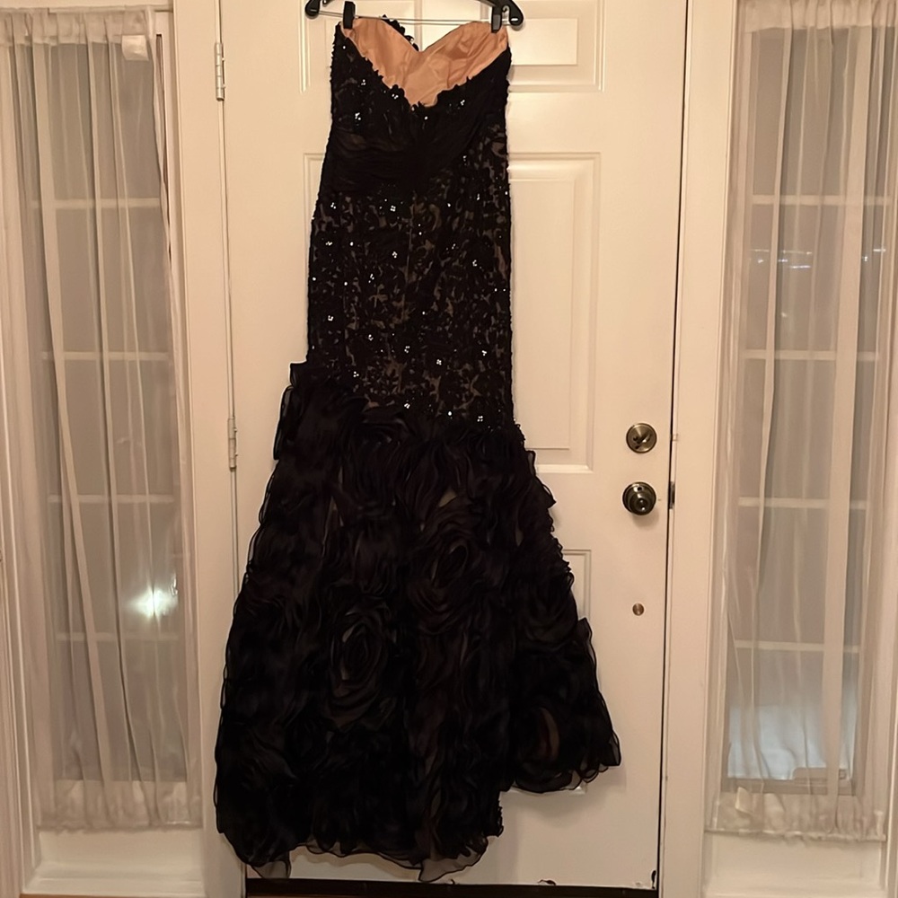 Jovani 4016 Castle Couture Black Prom Dresss - Picture 7 of 12